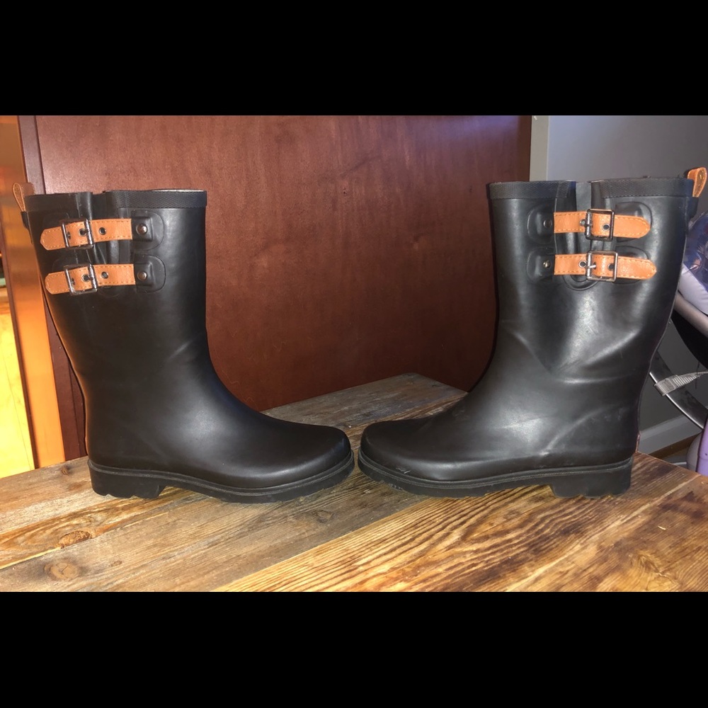 Chooka Top Solid Black Rain Boots
